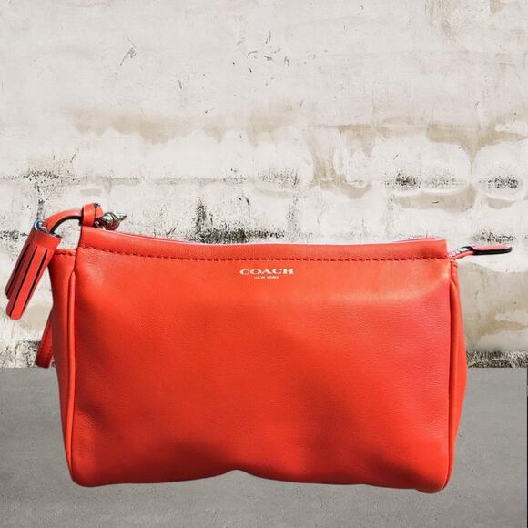 Coach Legacy Red Wristlet Clutch - Picture 1 of 7
